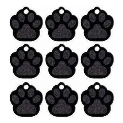 Dog Paw ID Tag Custom Pet Dog Cat Collar Accessories Personalised Dog