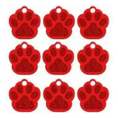 Dog Paw ID Tag Custom Pet Dog Cat Collar Accessories Personalised Dog