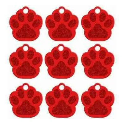 Dog Paw ID Tag Custom Pet Dog Cat Collar Accessories Personalised Dog
