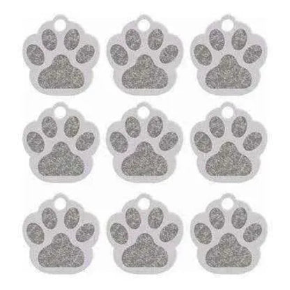 Dog Paw ID Tag Custom Pet Dog Cat Collar Accessories Personalised Dog