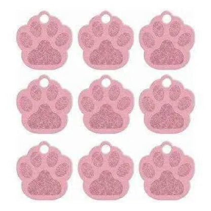 Dog Paw ID Tag Custom Pet Dog Cat Collar Accessories Personalised Dog